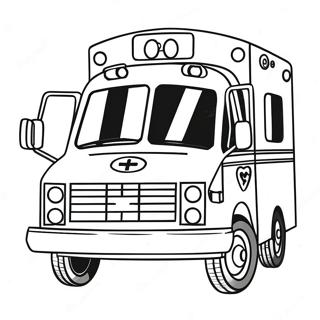 EMT Krankenwagen Ausmalbild | EMT Ausmalbild