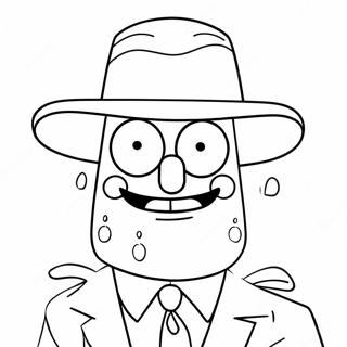 Gangster SpongeBob Ausmalbild | Gangster SpongeBob Ausmalbild