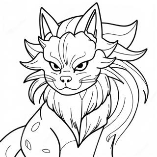 Kurama Ausmalbild | Kurama Ausmalbild