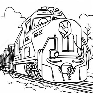 CSX Zug Ausmalbild | CSX Zug Ausmalbild