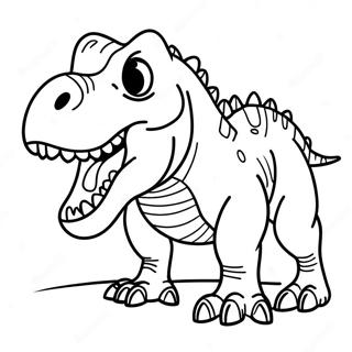 Furchterregender T-Rex Ausmalbild | Großer Dinosaurier Ausmalbild