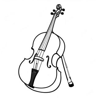 Cello Ausmalbild | Cello Ausmalbild
