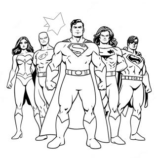DC Superhelden Ausmalbild | DC Ausmalbild