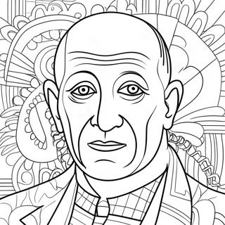 Pablo Picasso Ausmalbild | Pablo Picasso Ausmalbild