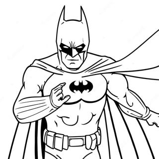 Batman in Aktion Ausmalbild | DC Ausmalbild