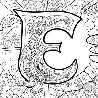 Buchstabe E Ausmalbild | Buchstabe E Ausmalbild