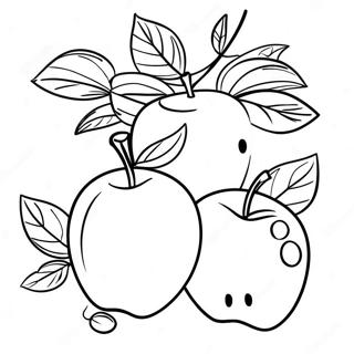Rosh Hashanah Äpfel und Honig Ausmalbild | Rosch Haschana Ausmalbild