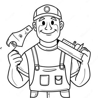 Handwerker Hal Ausmalbild | Handwerker Hal Ausmalbild