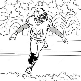 Nick Chubb Ausmalbild | Nick Chubb Ausmalbild