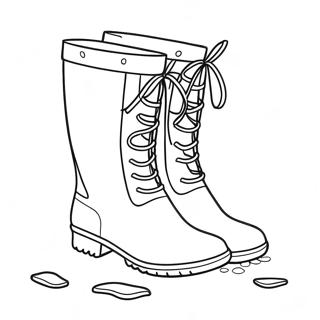 Regenschuhe Ausmalbild | Regenschuhe Ausmalbild