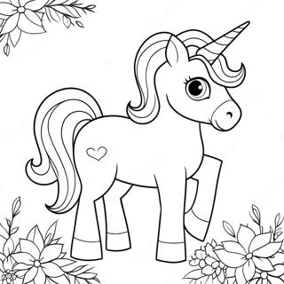 Valentinstag Einhorn Ausmalbild | Valentinstag Einhorn Ausmalbild