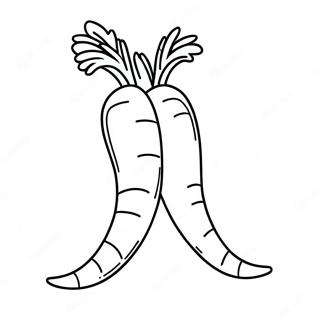 Karotten Ausmalbild | Karotte Ausmalbild