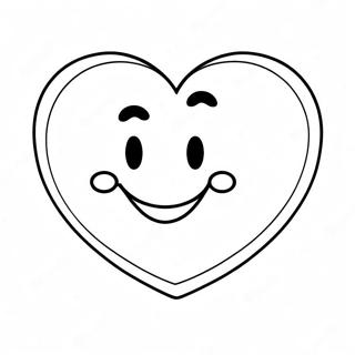 Herz Emoji Ausmalbild | Herz Emoji Ausmalbild
