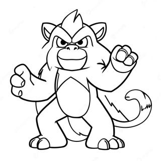 Infernape Ausmalbild | Infernape Ausmalbild