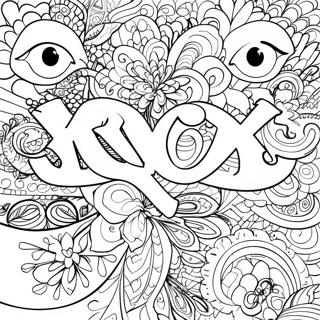 XOXO Ausmalbild | XOXO Ausmalbild