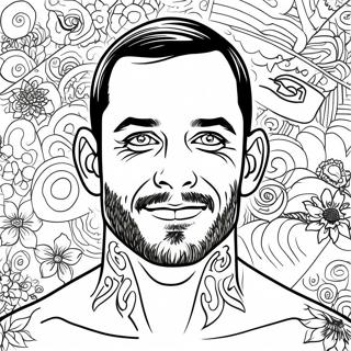CM Punk Ausmalbild | CM Punk Ausmalbild