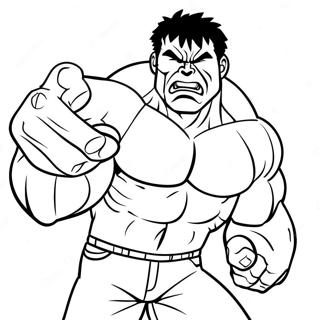 Roter Hulk Ausmalbild | Roter Hulk Ausmalbild