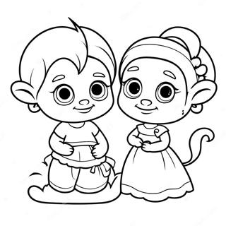 Dave und Ava Ausmalbild | Dave und Ava Ausmalbild