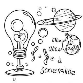 Wissenschaft Ausmalbild für die 5. Klasse | 5. Klasse Ausmalbild