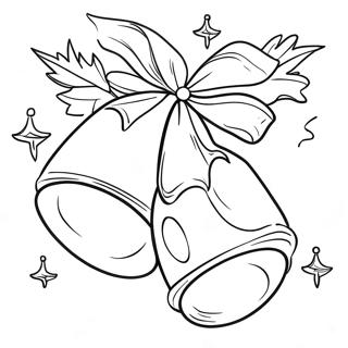 Festliches Ausmalbild von Jingle Bells | Jingle Bells Ausmalbild