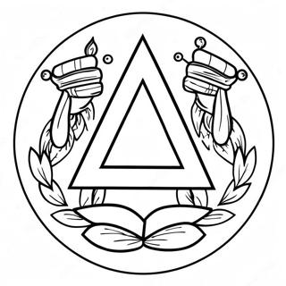 Ausmalbild des YMCA Logos | YMCA Ausmalbild