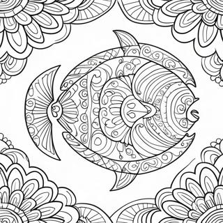 Mola Muster Ausmalbild | Mola Muster Ausmalbild