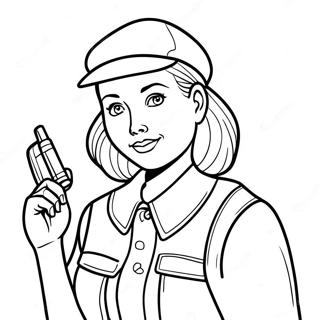 Nancy Drew Klassisches Mystery Ausmalbild | Nancy Drew Ausmalbild