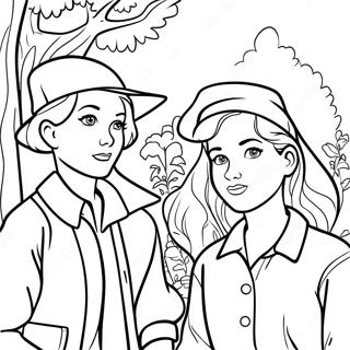 Nancy Drew und Freunde Ausmalbild | Nancy Drew Ausmalbild