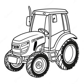 Kubota Traktor Ausmalbild | Kubota Ausmalbild