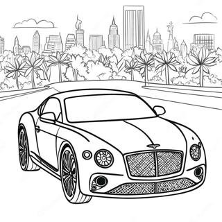 Bentley Luxusauto Ausmalbild | Bentley Ausmalbild
