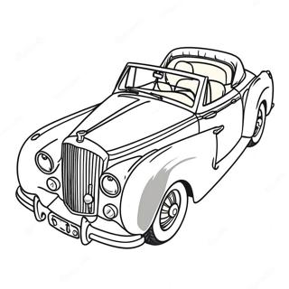 Bentley Cabrio Ausmalbild | Bentley Ausmalbild