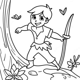 Peter Pan Ausmalbild | Peter Pan Ausmalbild