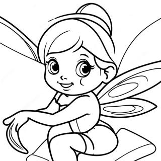 Tinker Bell Fee Ausmalbild | Peter Pan Ausmalbild