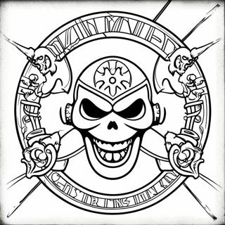 Iron Maiden Logo Ausmalbild | Iron Maiden Ausmalbild