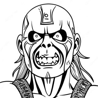 Eddie the Head Iron Maiden Ausmalbild | Iron Maiden Ausmalbild