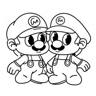 Cappy und Mario Abenteuer Ausmalbild | Mario Odyssey Ausmalbild