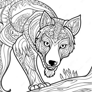 Wolfsgesicht Ausmalbild | Wolfsgesicht Ausmalbild