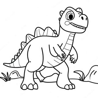 Dinosaurier König Ausmalbild | Dinosaurier König Ausmalbild