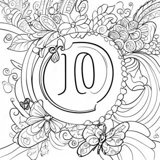 Nummer 10 Ausmalbild | Nummer 10 Ausmalbild