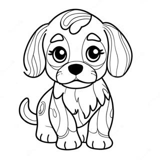 Cavapoo Welpen Ausmalbild | Cavapoo Ausmalbild