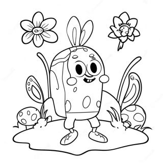 SpongeBob Ostern Ausmalbild | SpongeBob Ostern Ausmalbild