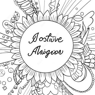 Positives Affirmations-Ausmalbild | Positiv Ausmalbild
