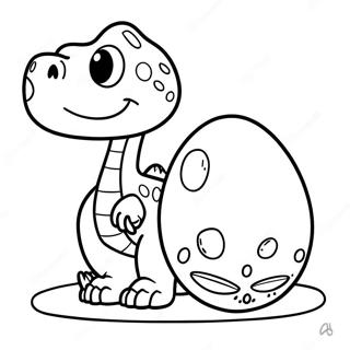Dino-Ei Ausmalbild | Dino Ei Ausmalbild
