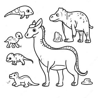 Ausgestorbene Tiere Ausmalbild | Ausgestorbene Tiere Ausmalbild