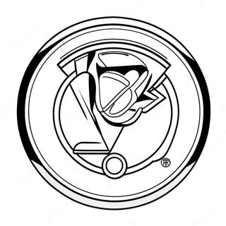 Pittsburgh Penguins Logo Ausmalbild | Pittsburgh Penguins Ausmalbild