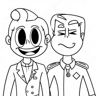 Die ziemlich seltsamen Eltern Ausmalbild | Fairly Odd Parents Ausmalbild