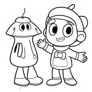 Timmy Turner und Cosmo Ausmalbild | Fairly Odd Parents Ausmalbild