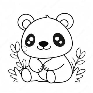 Kawaii Panda Ausmalbild | Kawaii Panda Ausmalbild