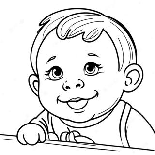 Baby Junge Ausmalbild | Baby Junge Ausmalbild