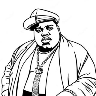 Biggie Smalls Ausmalbild | Biggie Smalls Ausmalbild